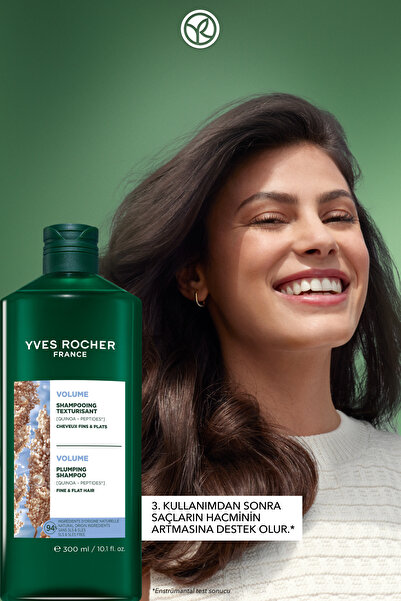 Yves Rocher Hacim Veren Şampuan - İnce Telli Saçlar / Volume - SLS,SLES içermez, Vegan  -300ml