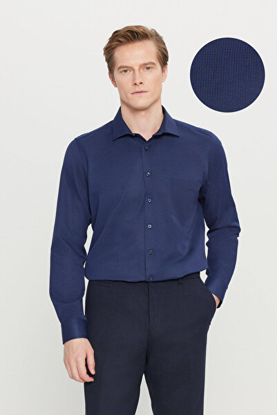 AC&Co / Altınyıldız Classics Erkek Lacivert Pamuklu Tailored Slim Fit Dar Kes...