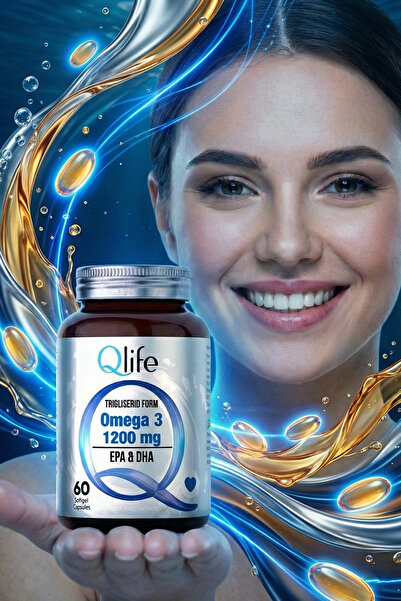 Qlife Trigliserid Form - Yüksek Omega 3 ve Epa ve Dha 60 Kapsül