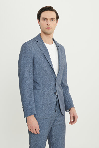 ALTINYILDIZ CLASSICS Six-Star Classics Tie-Up Waist Slim Fit Navy Blue Men's ...