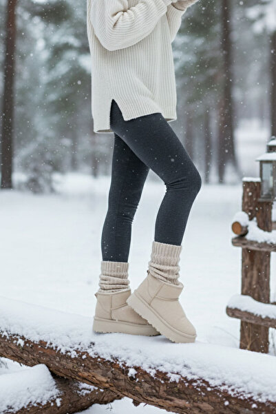 SOHO Beige Wildleder Damenstiefel & Stiefeletten 21071