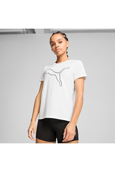 Puma تيشيرت أبيض بشعار W TAD ESSENTIAL من بوما