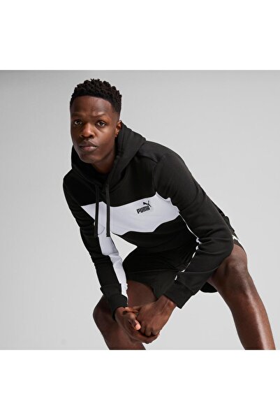 Puma هودي ESS BLOCK من بوما تي آر أسود