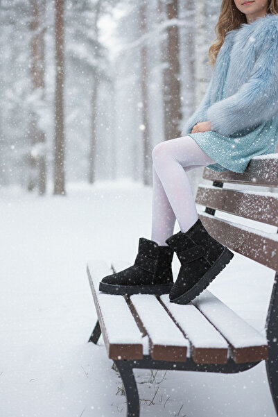 SOHO Schwarze Wildleder-Kinderstiefel und -Stiefeletten 21155