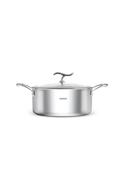 Karaca Plasma Steel 316+ 3Ply Fireproof Non-Stick Steel Pot 20 cm
