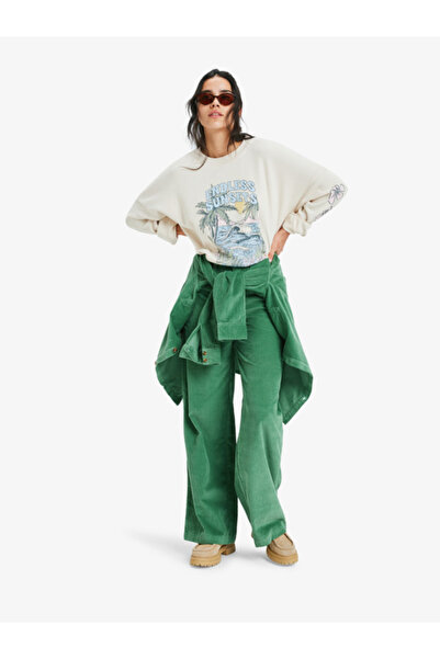 Roxy Surf on Cloud Cord - Wide Leg Trousers for Women