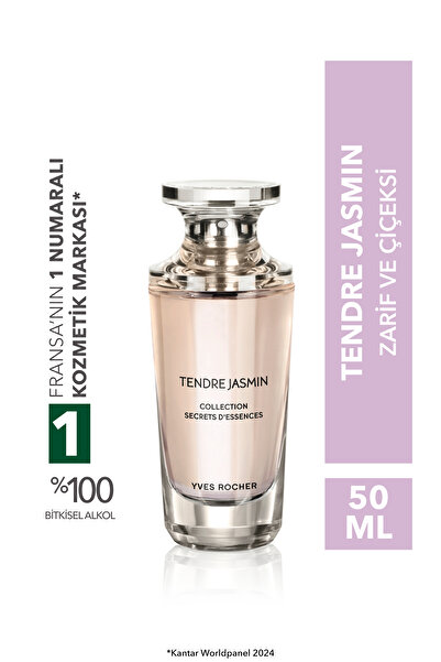 Yves Rocher Tendre Jasmin EDP- Secret d'Essence-Kadın Parfüm-Vegan-50ml