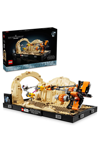 LEGO Star Wars Secret Danger - Diorama Mos Espa Pod Racing 75380, Pentru Adul...