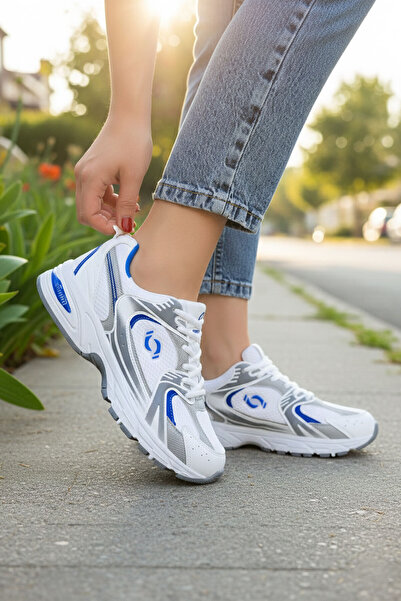 SOHO Weiß-Eis-Sax Damen Sneakers 18753