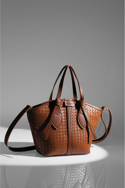 Rimense Γυναικεία τσάντα χεριού και ώμου με φερμουάρ και επένδυση