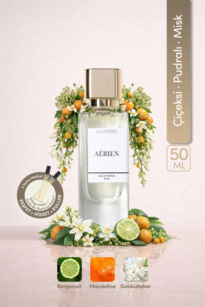 ILLUSIONE FRAGRANCE Aérien Edp Kadın Parfüm 50ml | Çiçeksi-pudralı-misk | Mel...