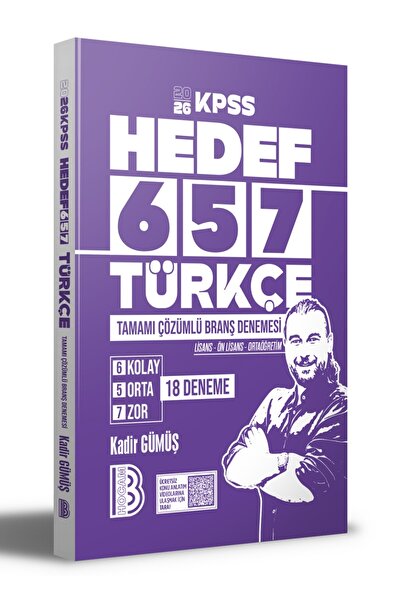 Benim Hocam Yayınları 2026 Kpss Türkçe Tamamı Çözümlü 6 5 7 Deneme