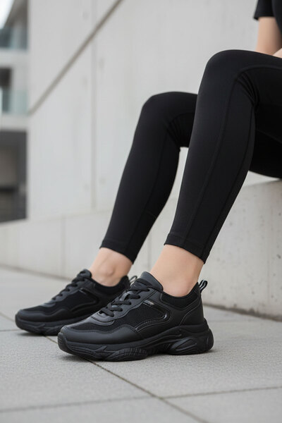 SOHO Schwarz-Schwarzer Damen-Sneaker 20610