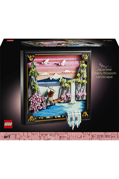 LEGO ® Art Japon Kiraz Çiçeği Manzarası 31218 – Yetişkinler için Model Yapım Seti (1892 Parça)