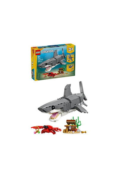 LEGO ®   Creator Brutal Shark with Treasure Chest 31381 – 8+ Toy Building Set...