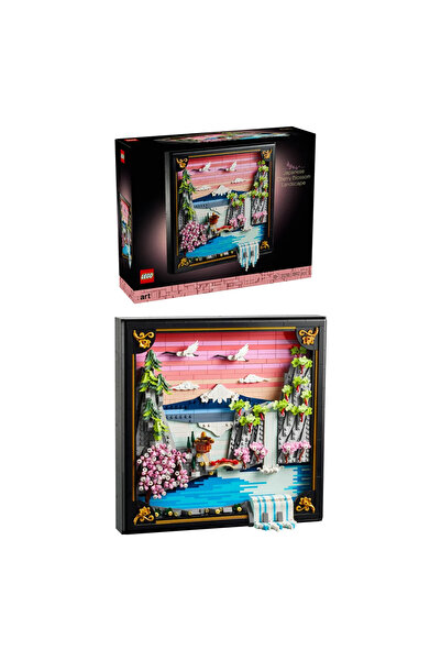 LEGO ® Art Japon Kiraz Çiçeği Manzarası 31218 – Yetişkinler için Model Yapım ...