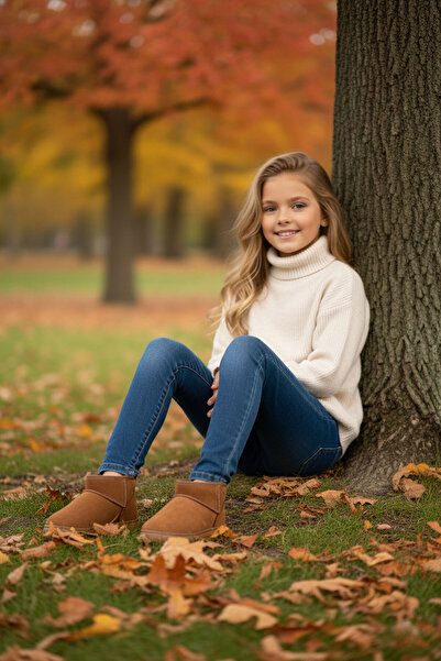 SOHO Taba Wildleder Kinderstiefel & Stiefeletten 21114