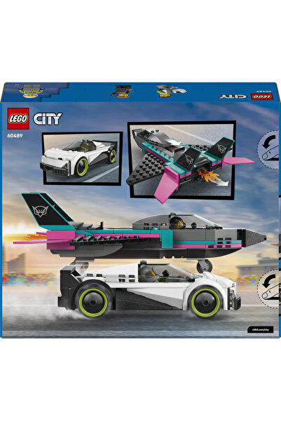 LEGO ® City Jet, Arabaya Karşı 60489 – 6 Yaş ve Üzeri Çocuklar için Oyuncak Yapım Seti (259 Parça)