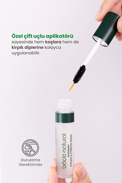 Bade Natural Biberiye Yağı Kaş Kirpik Bakım Serumu Besleyici ve Güçlendirici 10 ml