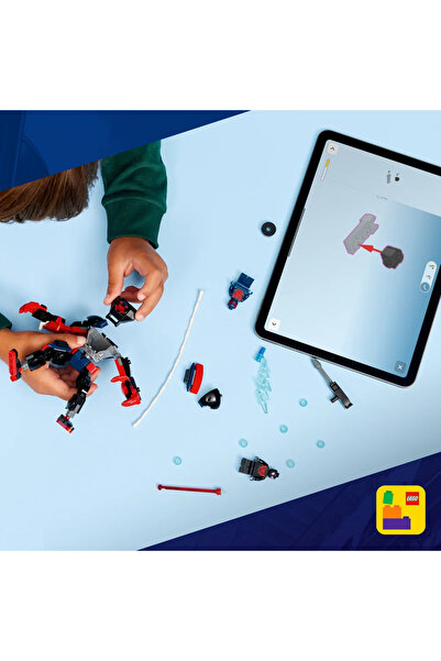 LEGO ® ǀ Marvel Miles Morales Robotu vs. Örümcek Adam 2099 76337 - 6+ Oyuncak Yapım Seti (135 Parça)