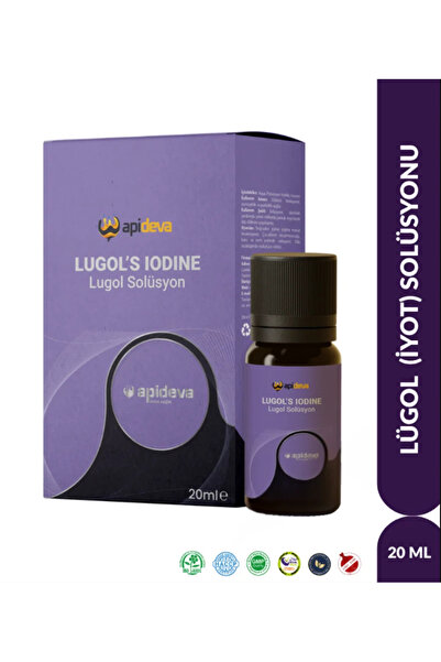 apideva %2 Lugol Solüsyonu 20ml Gimdes Sertifikalı