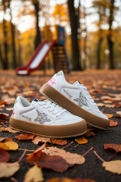 SOHO Бели-пудра детски унисекс маратонки 20837