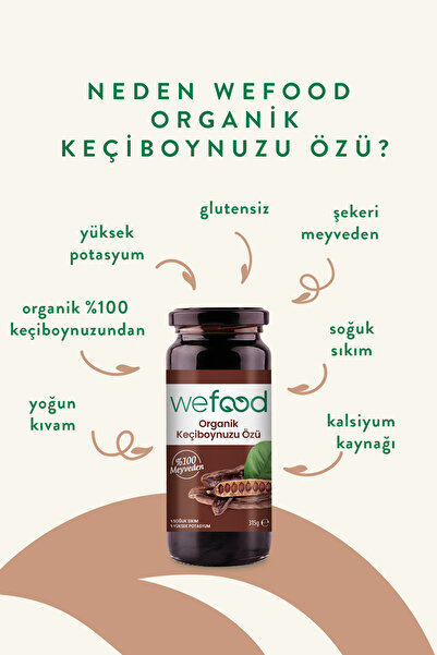 Wefood Organik Keçiboynuzu Özü 315 gr (Soğuk Sıkım)