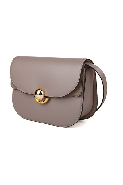 FURLA SFERA S CROSSBODY ROUND - VITELLO ROMA+SUEDE-MAUVE