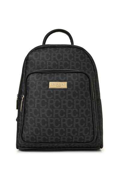 Pierre Cardin Black Large Alphabet Women's Backpack 05Po22Y1553