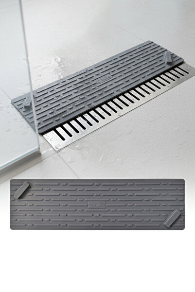 omilife Gri Renk Uzun Model Kötü Koku Önleyici Silikon Mat Banyo Mutfak Lavab...