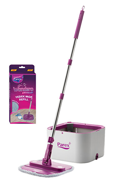 Parex Wondero Otomatik Temizlik Seti 1 Adet Yedek Mop Hediyeli