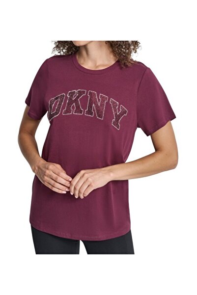 Dkny Tričko s grafickým logem VARISTY, zdobené obloukovými, oslnivými kamínky