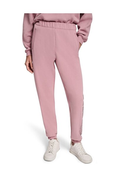 Dkny Volné jogger kalhoty s vysokým pasem a logem VARISTY s aplikací z kamínků