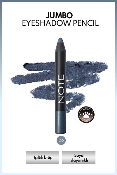NOTE Jumbo Eyeshadow Pencil Waterproof Işıltılı Suya Dayanıklı Kalem Far 06 B...