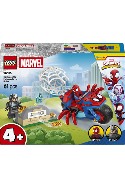 LEGO ® ǀ Marvel Spidey ve Arkadaşları Spidey vs. Rhino 11206 - 4+ için Oyuncak Yapım Seti (61P)