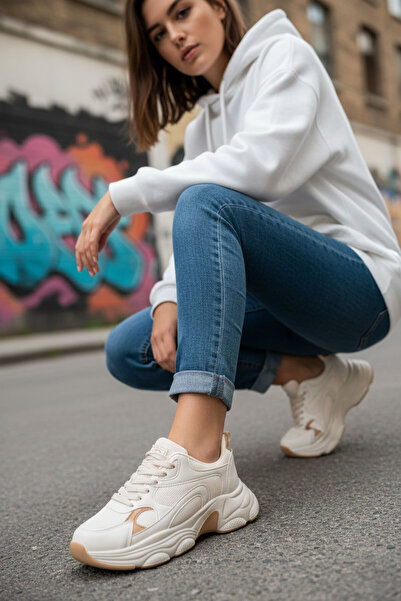 SOHO Beige-brauner Damen-Sneaker 20566