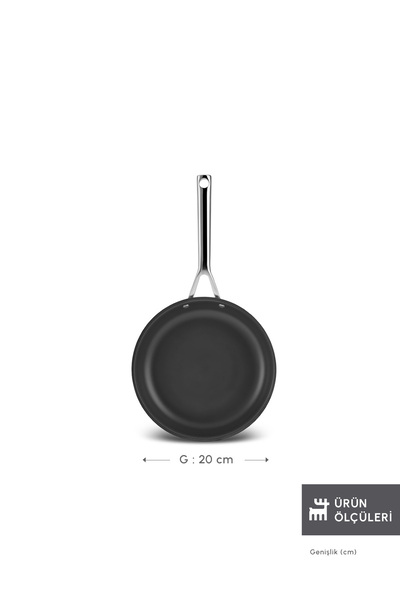 Karaca Plasma Steel 316+ 3Ply Yanmaz Yapışmaz Tava 20 cm