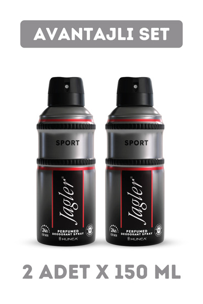 Jagler Deodorant For Men 150ml Sport X 2 Adet