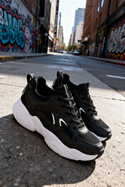 SOHO Siyah-Beyaz Kadın Sneaker 20822