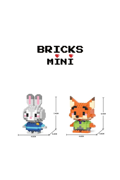 Genel Markalar Judy Ve Nick İkili Set Mini yapı oyuncakları….