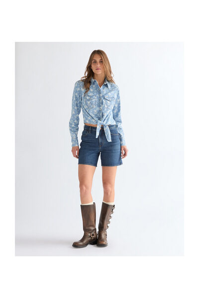 WRANGLER Pantaloni scurti de cowboy pentru femei, 5 inch, model MoonDrop