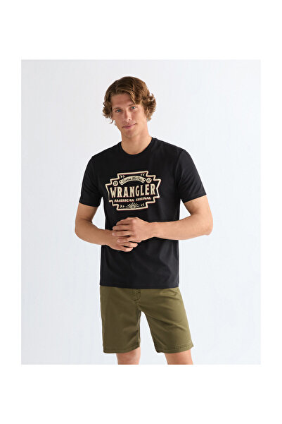 WRANGLER Pánské tričko AMERICANA, černé