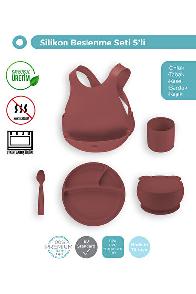 OiOi 5 Parça Bordo Silikon Set