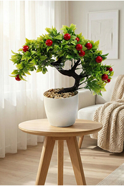 Yapay Çiçek Deposu albastru cobalt ıda Arbore de cireș artificial 30 cm