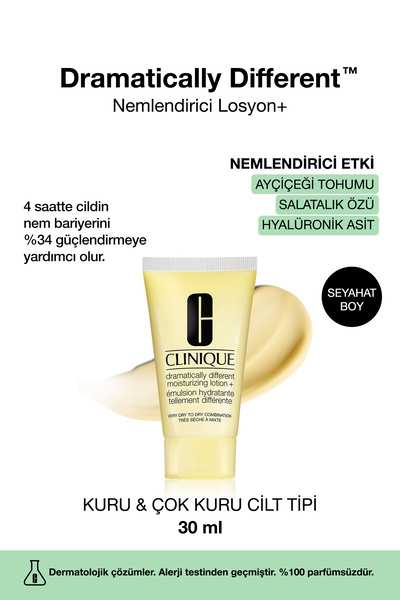 Clinique Dramatically Different™ - Çok Kuru/Kuru Cilt Tipi İçin Nemlendirici ...