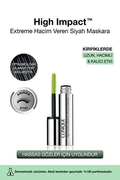 Clinique High Impact Extreme Volume Mascara Color: Extreme Black / Black 10ml