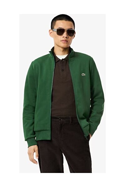 Lacoste Φούτερ με φλις με ψηλό λαιμό και φερμουάρ