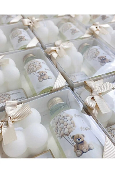 Genel Markalar Çikolata Mum Kolonya Hediyelik 10 ADET (Bebek, Söz, Nişan, Kın...