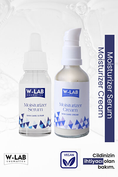 W-Lab Kozmetik Moisturizer Krem Moisturizer Serum Set