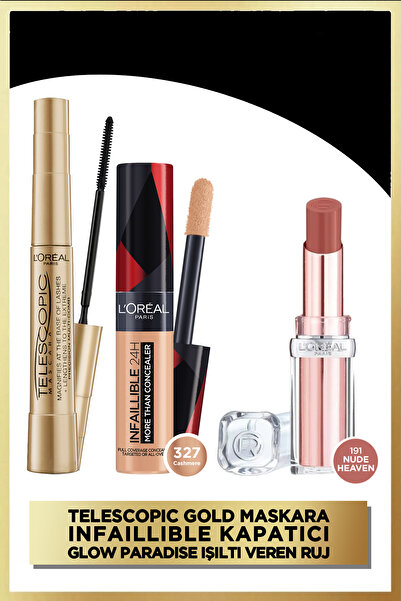 L'Oreal Paris Telescopic Maskara  ınfaillible Tüm Yüze Uygulanabilir Kapatıcı...